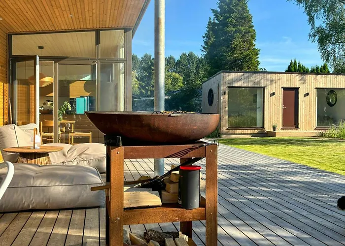 Ferienhaus New Wooden House Near Hornbæk